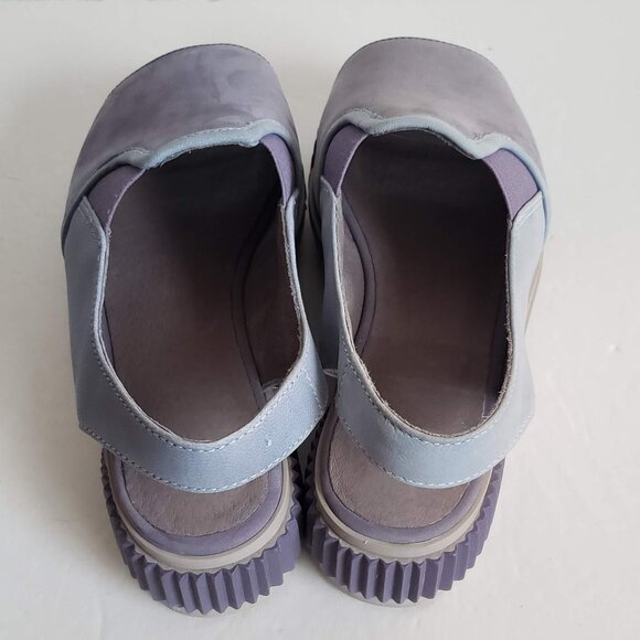CAMPER Leather Platform Sandals Purple and Blue 35 - Picture 10 of 16